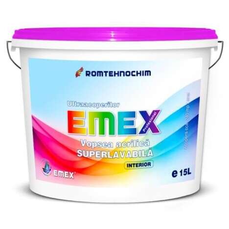 Vopsea Superlavabila Interior ?Emex? - Crem Pastel - Bid. 15 L